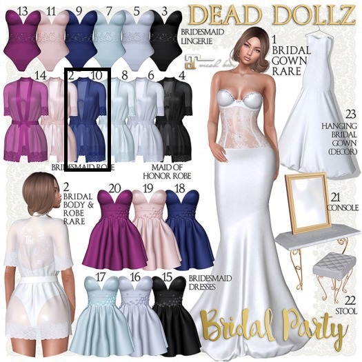 10. Dead Dollz - Bridal Party - Blue Robe