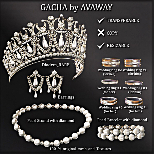 *AvaWay* Wedding ring #1  (for him)