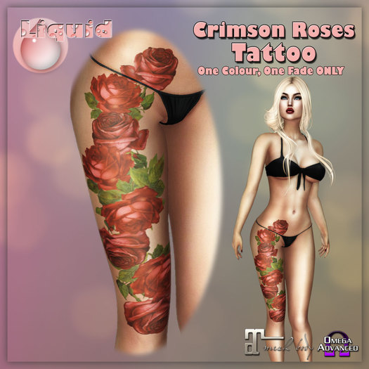 Liquid ~ Crimson Roses Tattoo  