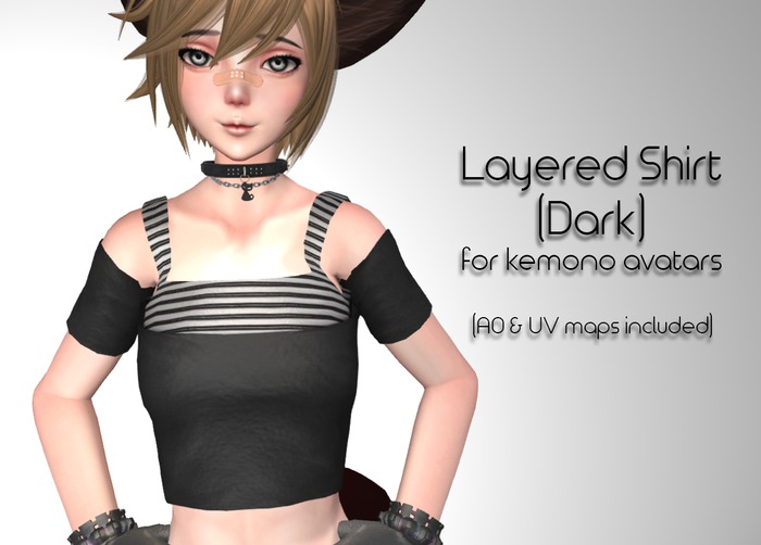 Kemono Layered Shirt (Dark)