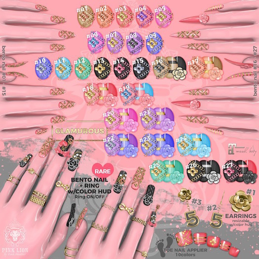 *PL* GLAMOUROUS // bento nail #19 (BOX)