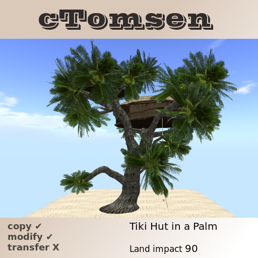 Tiki Hut in a Palm 