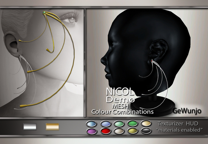 GeWunjo : NICOL earrings DEMO...