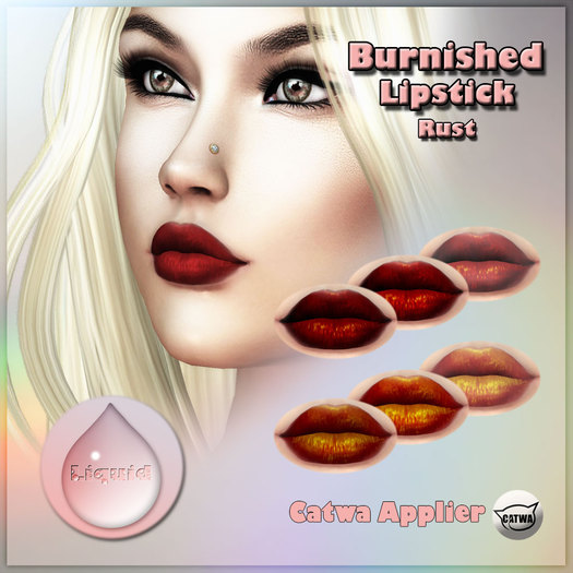 Liquid ~ Burnished Rust ~ Catwa Lipstick (Add Me to Unpack)