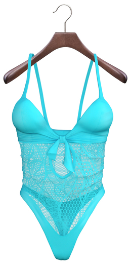 adorsy - Sylia Laced Bodysuit Blue - Maitreya