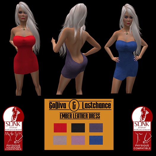 EMBER LEATHER DRESS *PROMO* 6 COLOUR HUD