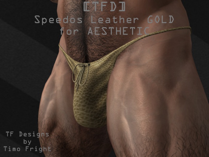 [TFD] SPEEDOS - LEATHER gold - AESTHETIC