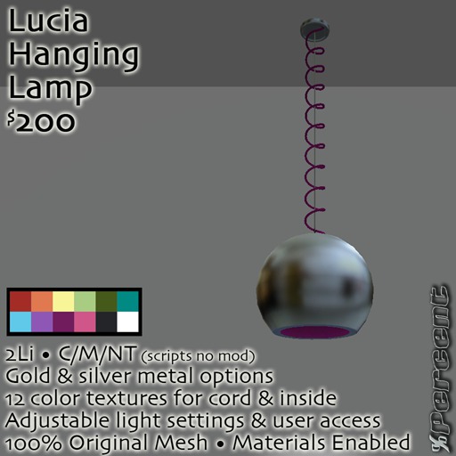 %Lucia Hanging Lamp *MESH* Delivery Box