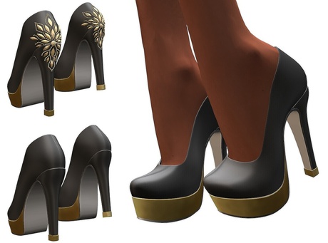 with and without heels