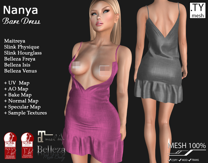 Dress Full Perm Mesh