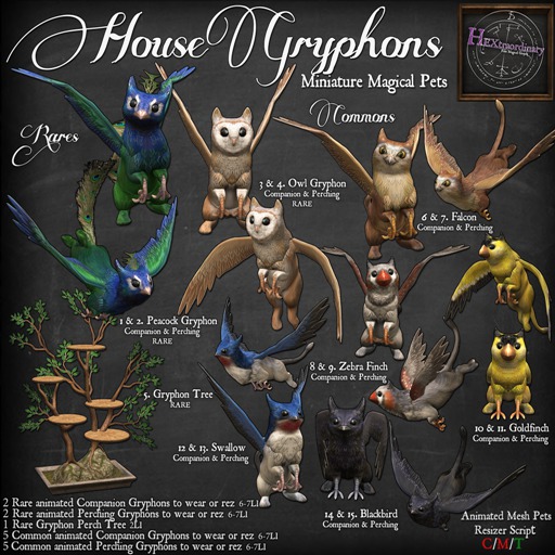13. *HEXtraordinary* Swallow Gryphon - Perching