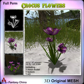 FC- Full Perm Mesh Crocus flowers 