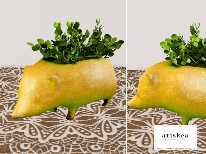 Ariskea [Emi] Hedgehog Planter [Yellow][Wear to Unpack ]