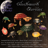 The Half Moon Market - Clockwork Turtles -Two Headed Green RARE