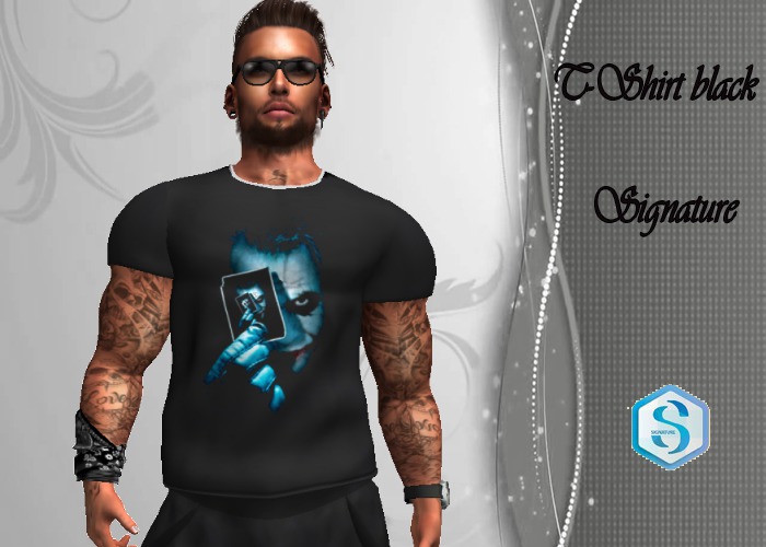 2-T-Shirt black- Signature