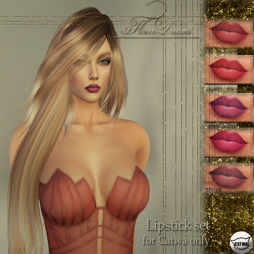 .:FlowerDreams:.Catwa lipstick set 9 (DEMO)