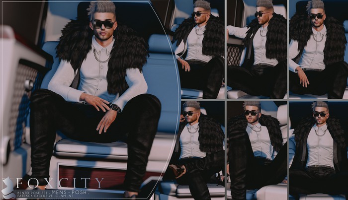 FOXCITY. Mens - Posh Bento Pose Set (Boxed HUD. Wear me)