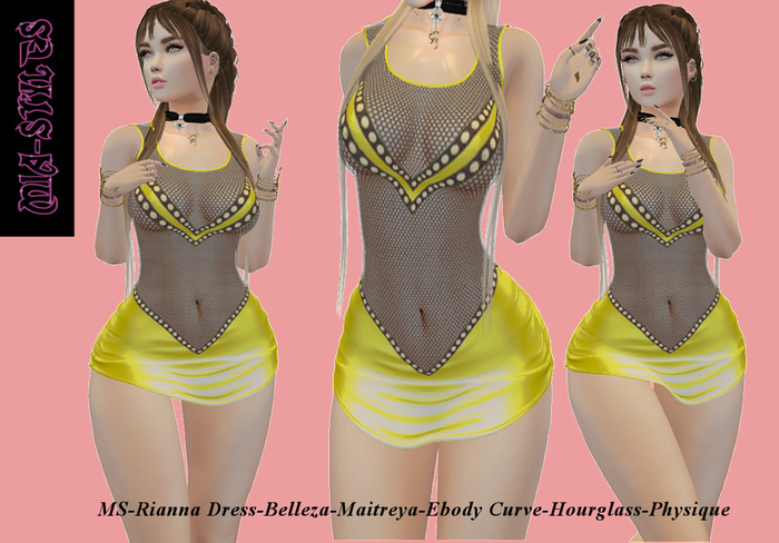 MS-Rianna Dress yellow
