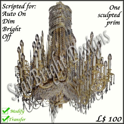 One Prim Chandelier Scripted 66