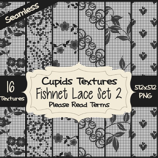 *Cupids Textures * 16 FISHNET LACE SET 2