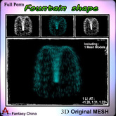 Full Perm Mesh Fountain water shape 