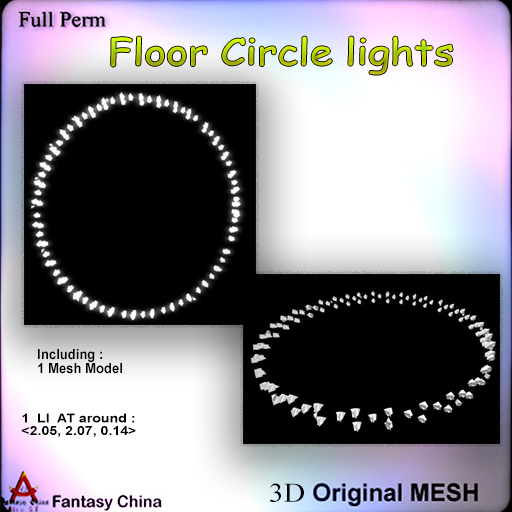 Full Perm Mesh Floor Circle lights 