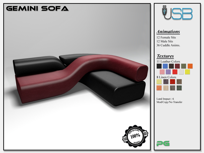 [USB] - Gemini Sofa (PG) Box