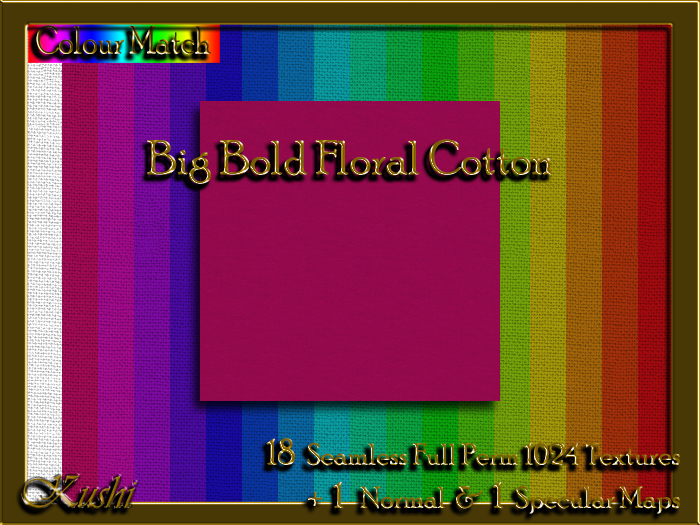 Big Bold Floral Cotton Textures