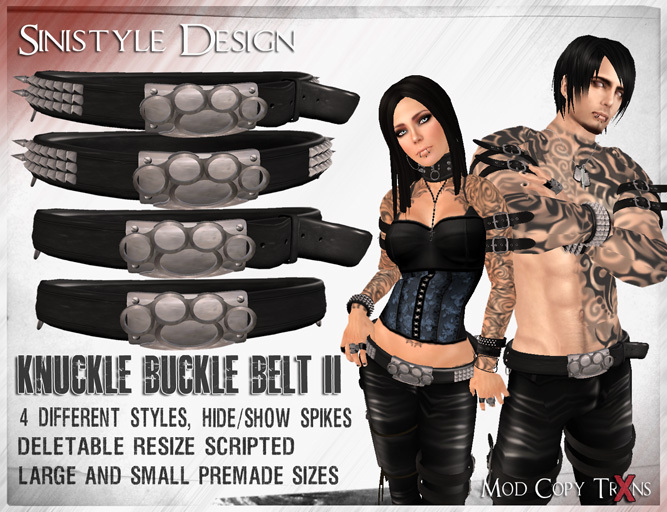 SiniStyle Knuckle Buckle Belt 2