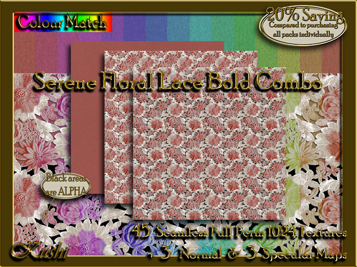 Serene Floral Lace Bold Combo Textures