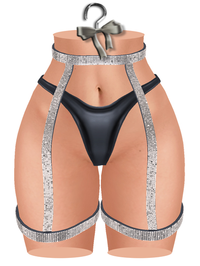 [[ Masoom ]] Risque Strap/Panty -  Grey
