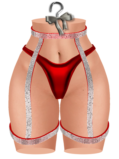 [[ Masoom ]] Risque Strap/Panty - Red
