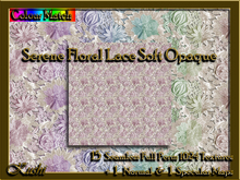 Serene Floral Lace Soft Opaque Textures