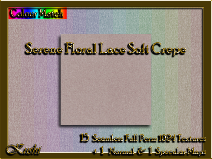 Serene Floral Lace Soft Crepe Solids Textures