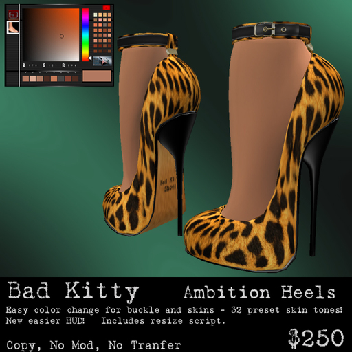 Bad Kitty Ambition Heels Leopard