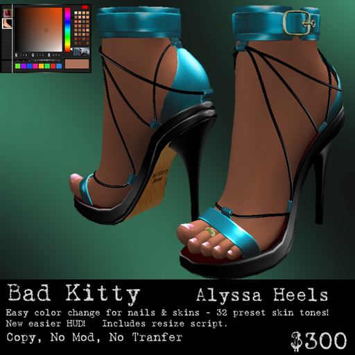 Bad Kitty Alyssa Heels Sky