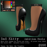 Bad Kitty Ambition Heels Black