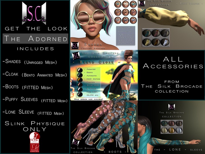 .:S.C:. Silk Brocade Look - The Adorned (All Acc) - Physique