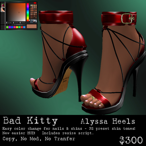 Bad Kitty Alyssa Heels Red