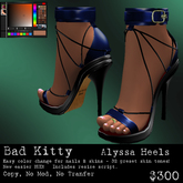 Bad Kitty Alyssa Heels Blue