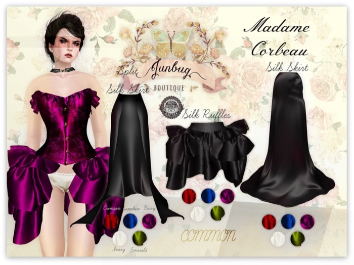 *{Junbug}* Madame Corbeau's Silk Ruffles [Emerald] - S