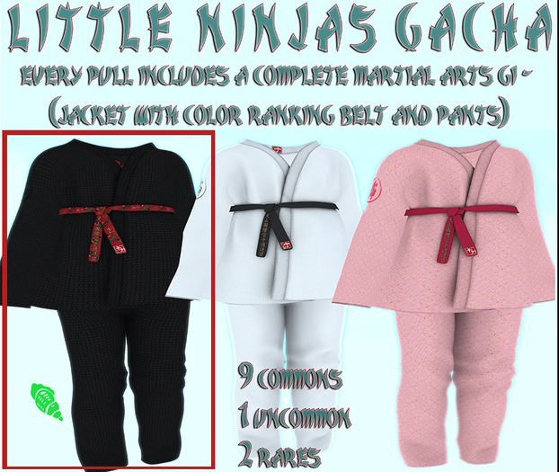 12 [u]Little Ninjas Gacha TD Baby RARE