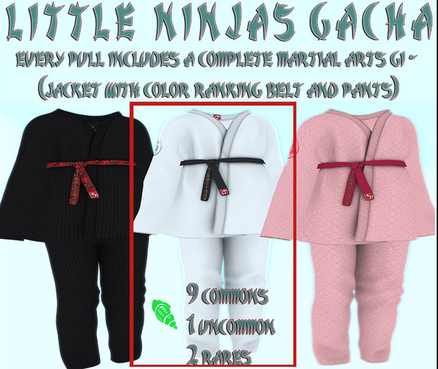 10 [u]Little Ninjas Gacha TD Baby UNCOMMON