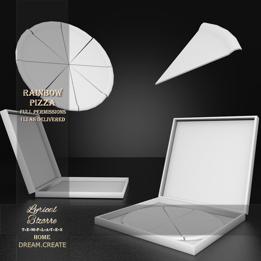 !Lyrical B!zarre Templates! - Rainbow Pizza MESH FP