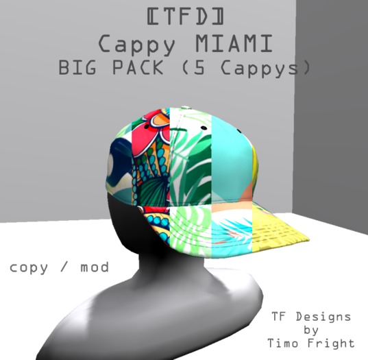 [TFD] Cappy Miami  BIGPACK (Boxed)