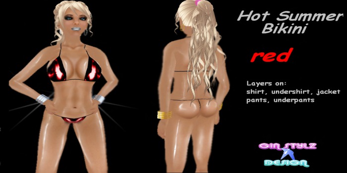 Hot Summer Bikini - red