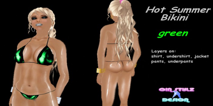 Hot Summer Bikini - green