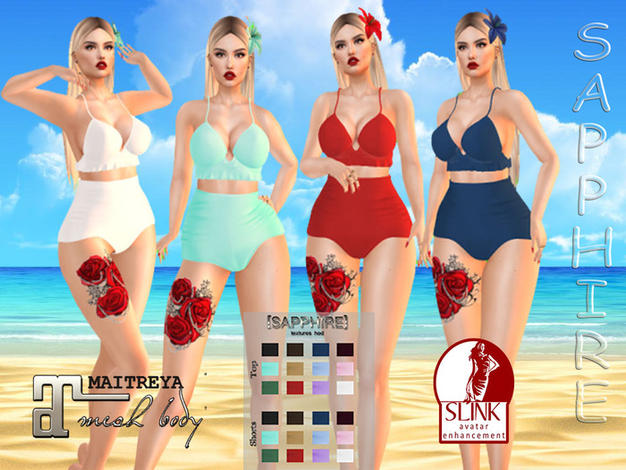 [SAPPHIRE] Fitmesh Top and Shorts