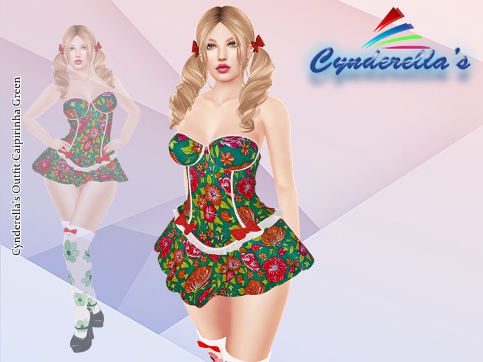 Cynderella's Outfit Caipirinha Green