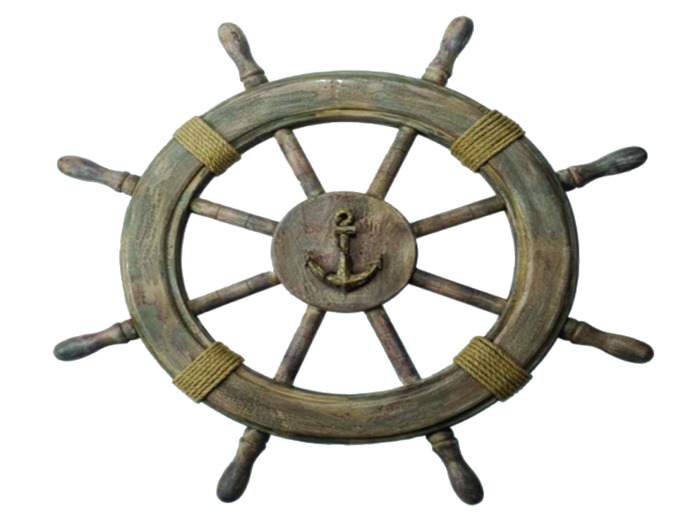 Wood Ship Wheel Alpha Texture